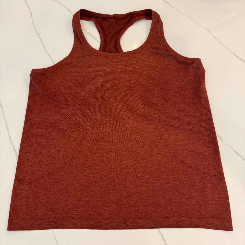 Lululemon Swiftly Tech Racerback 2.0 Cassis / Chianti Size 12 - Picture 6 of 10